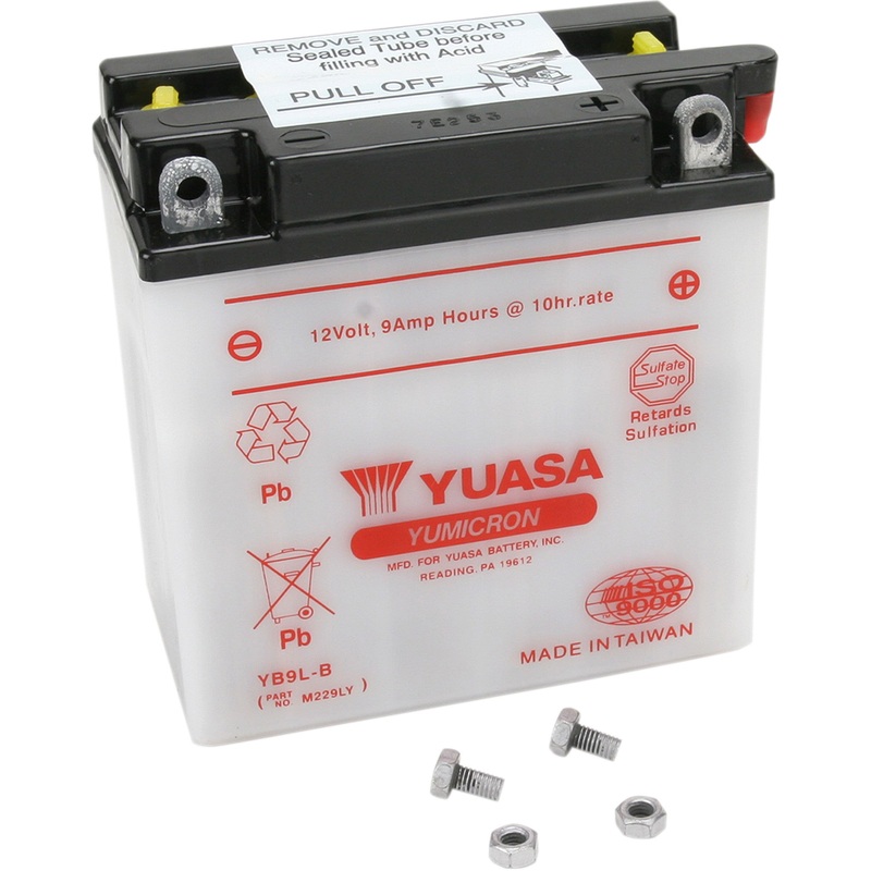 YUASA YB9L-B YUAM229LY Conventional Battery  12 V Battery - YB9L-B