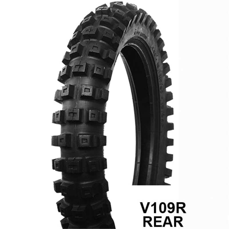 350-18 V109R TT 6ply DOT Rear Farm MX Tyres Vee Rubber ^ (V18350V109R)