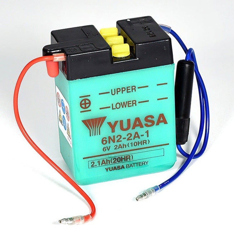 6N2-2A DG Battery with 0.1ltr acid pack Yuasa (6N22APK)