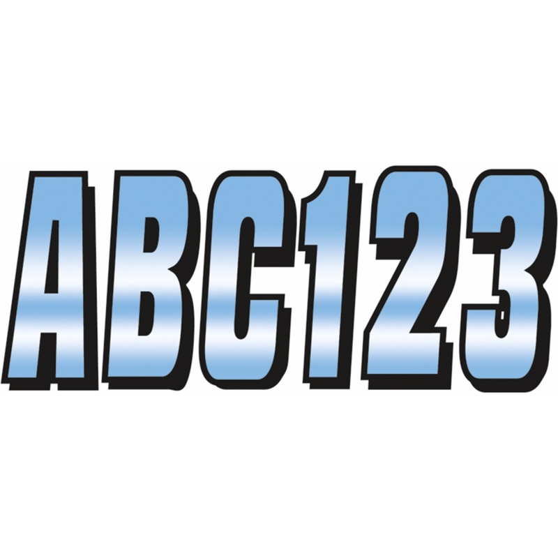 HARDLINE 4320-0631 CHBLK320 Watercraft ID Kit I.D. Sticker Kit - 320 Series - Blue Gradation