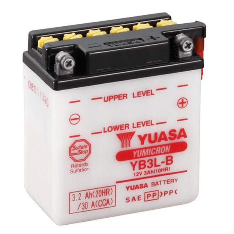 YB3L-B DG Battery with 0.24ltr acid pack Yuasa (YB3LBPK)