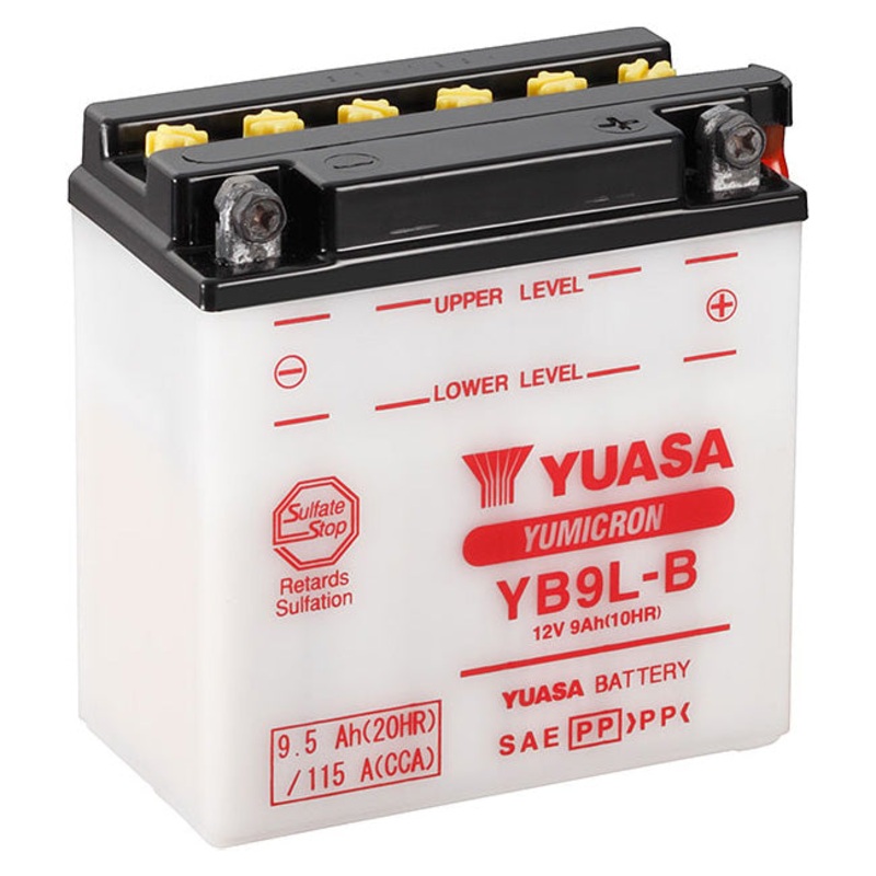 YB9L-B DG Battery with 0.6ltr acid pack Yuasa (YB9LBPK)