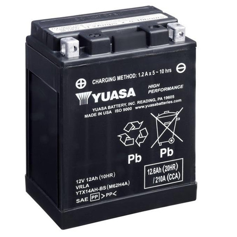 YTX14AH-BS Non-DG Factory Sealed Battery Yuasa (YTX14AHBS)