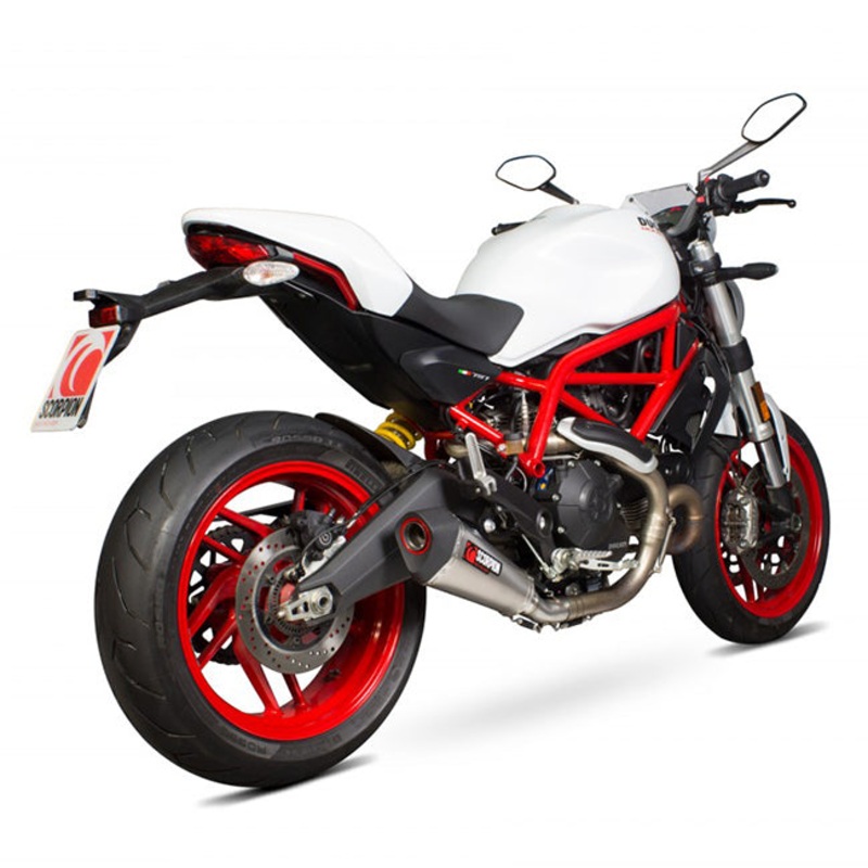Ducati Monster 797/797+ 17-18 Serket Taper Slip-on Titanium (RDI65TEO)