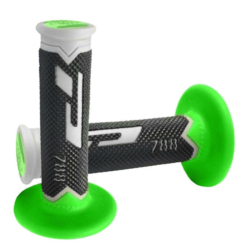 MX grey/green/black 115mm extra slim grips Progrip (PG788BGN)