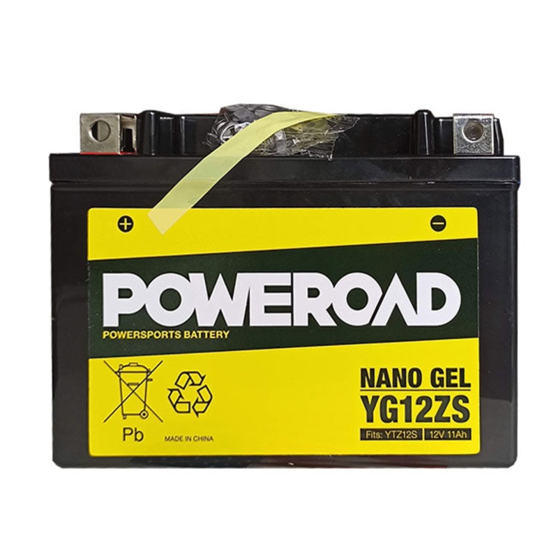 YG12-ZS Non-DG Nano Gel Battery Poweroad. Alt: YTZ12S (CYG12ZS)
