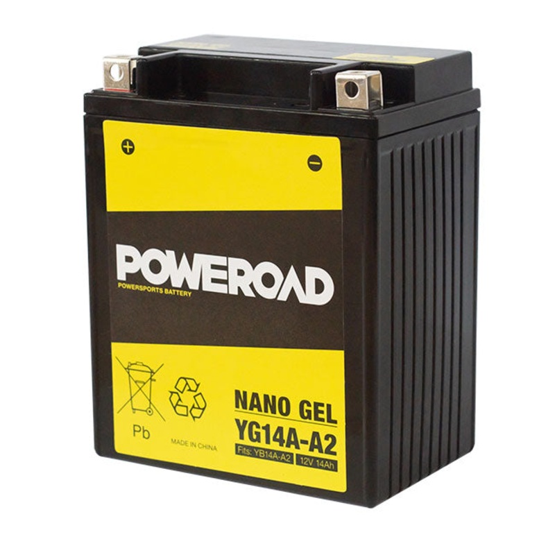 YG14A-A2 Non-DG Nano Gel Battery Poweroad. Alt: YB14AA2 ^ (CYG14AA2)