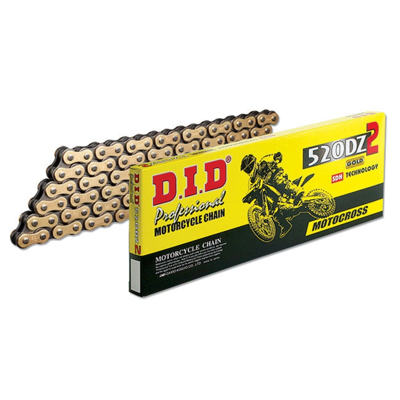 520DZ2 x 106RB G&B solid bush chain w/ RJ clip link DID (520DZ106G)