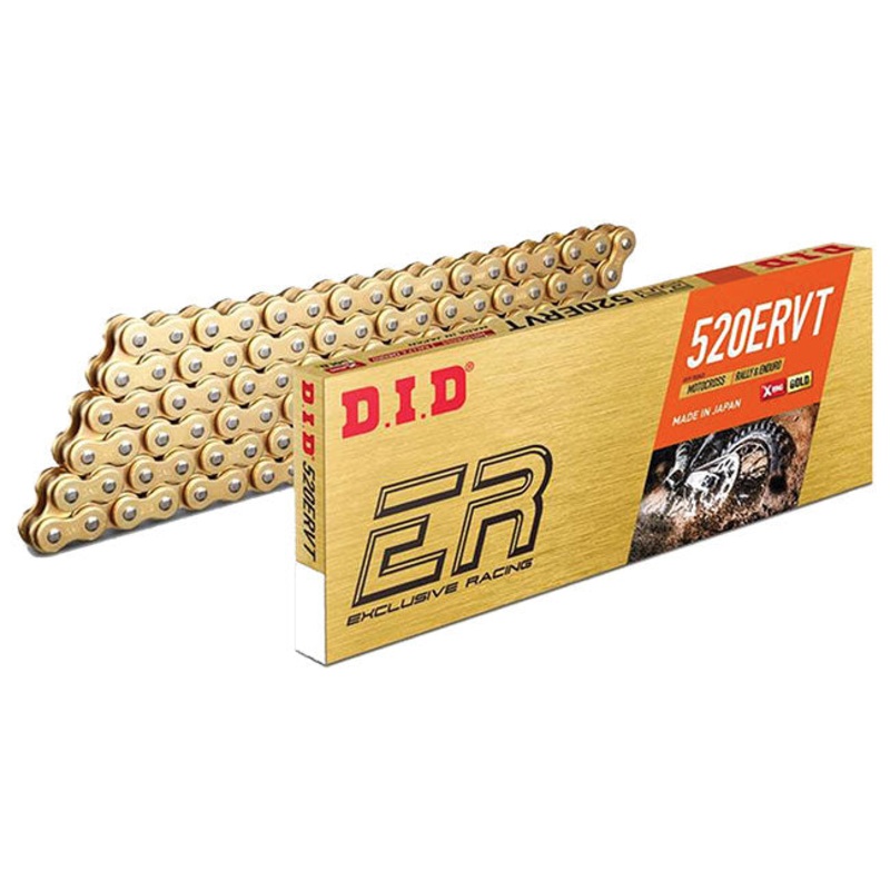 520ERVT x 120FB G&G X'Ring Narrow Enduro chain w/ FJ clip link DID ^ (520ERVT120G)