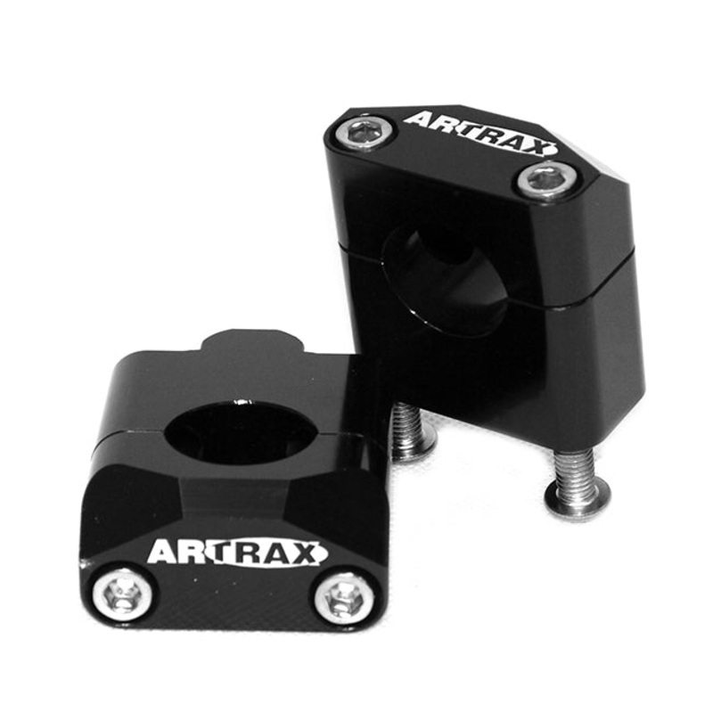 35mm Risers Std to Fat 28.6 Bar Black Artrax (BM09B-28.6)