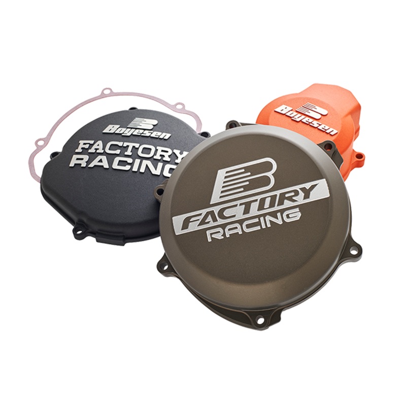 KX125 03-08 Clutch Cover Black Boyesen (BRCC-11AB)