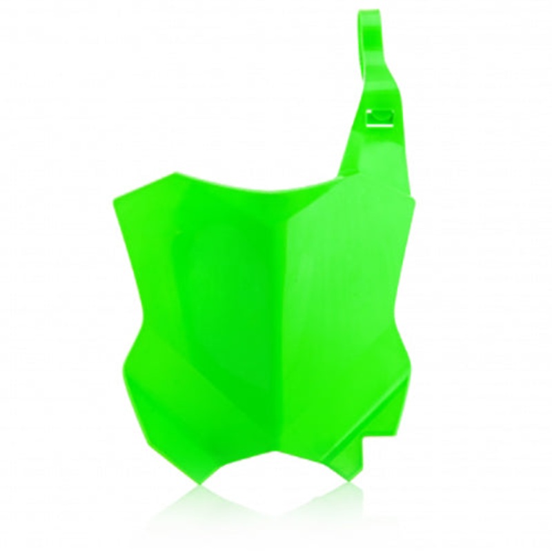 I Front No. Plate Fluro Green KX250F/450F 17-19/16-19+25 Acerbis Indent (21839.131)