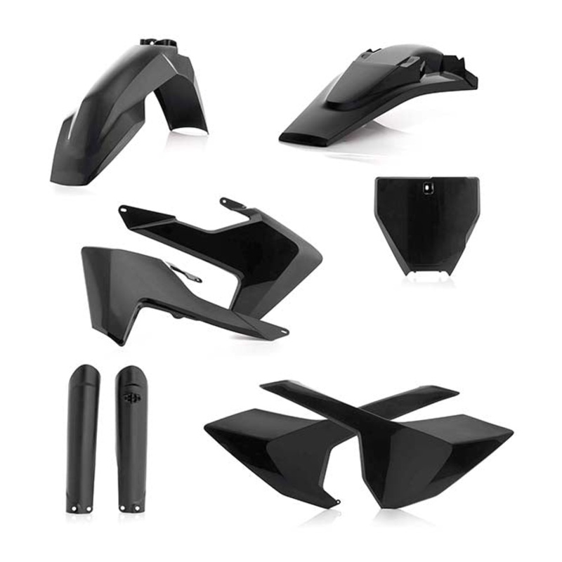 I Full Plastic Kit Black Husqvarna Acerbis Indent (21831.090)