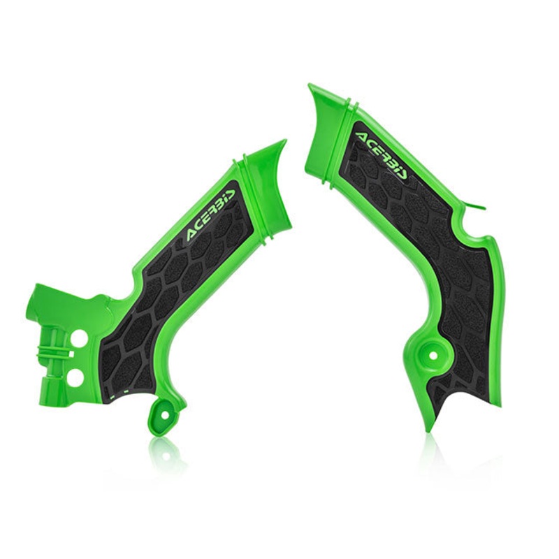 X-Grip Frame Guards Green/Black KX 250/300/450 F/X 19-24 Acerbis (23693.377)