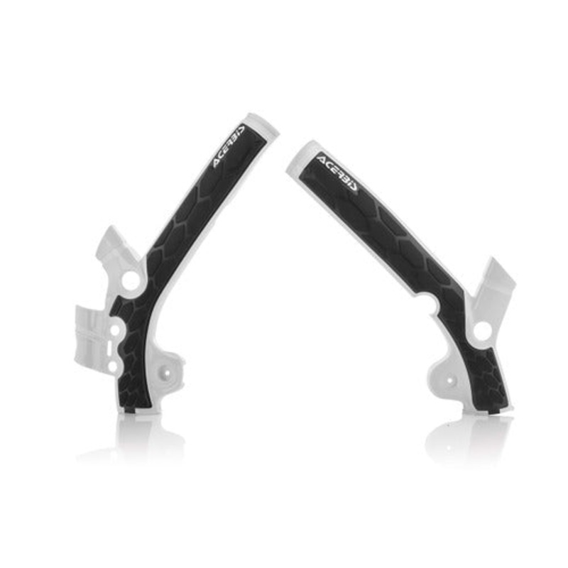 X-Grip Frame Guards White/Black Husq.TC85 14-17- KTM SX85 13-17 Acerbis (21869.030)