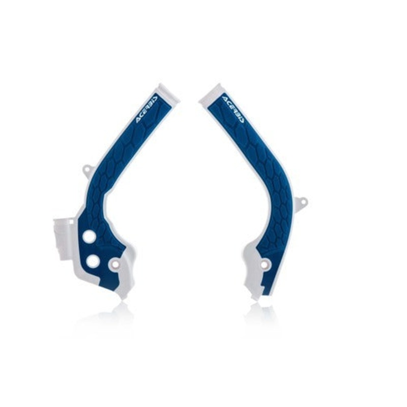 X-Grip Frame Guards White/Blue Husqvarna/KTM Acerbis (21726.232)