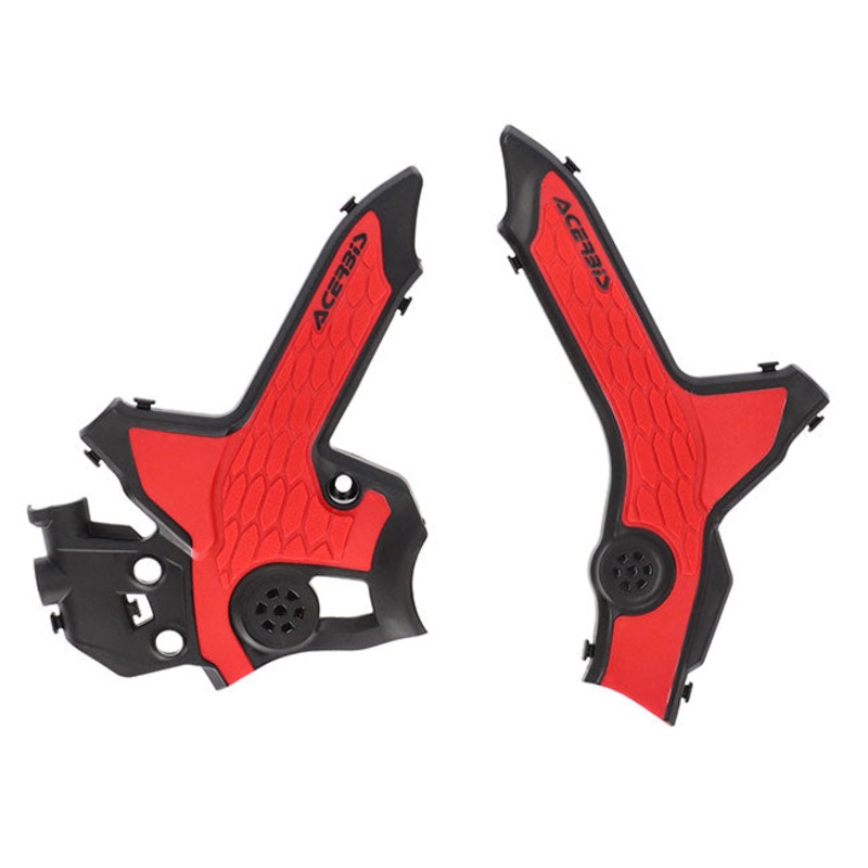 X-Grip Frame Guards Black/Red CRF300L/Rally 21-24 Acerbis (25127.323)