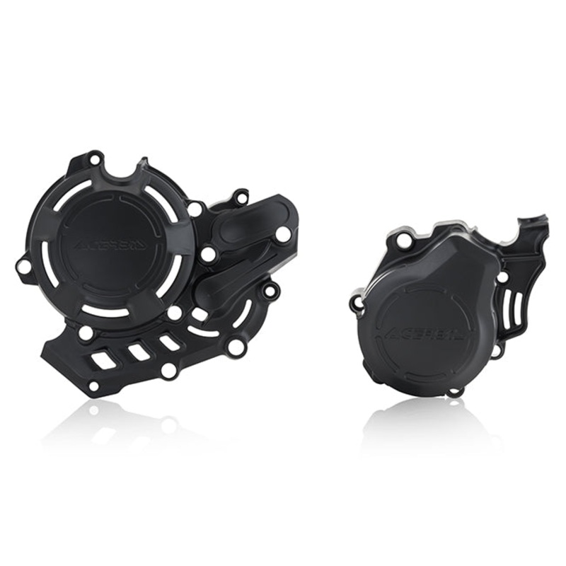 X-Power Engine Case Cover Kit Black CRF250R/RX-300RX 18-21 Acerbis (24435.090)