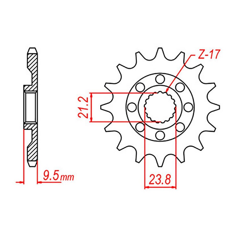 MTX 1441 Steel Front Sprocket #520 (10-441)