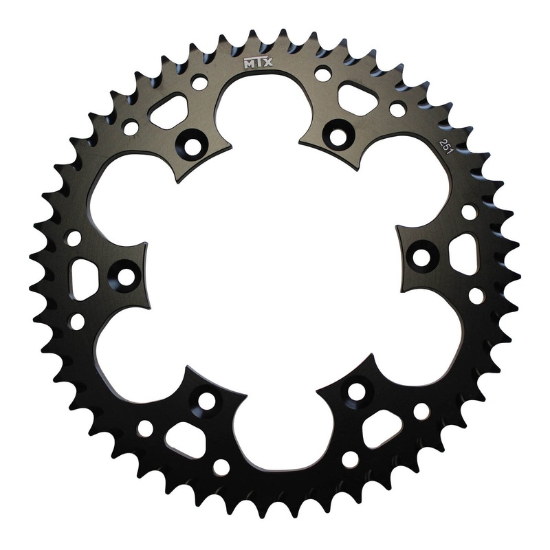 MTX 251 Zero Aluminium Rear Sprocket #520 - Black (11A-428-BLK)