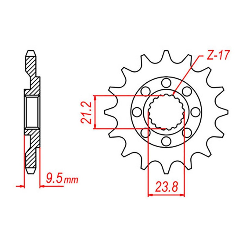 MTX 284 Steel Front Sprocket #520 (10-ML4)