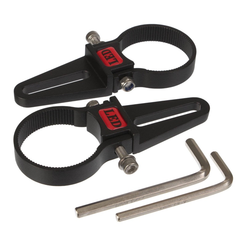 Whites LED Light Bar Tube Mount Brackets 2" Pair (50.8mm)