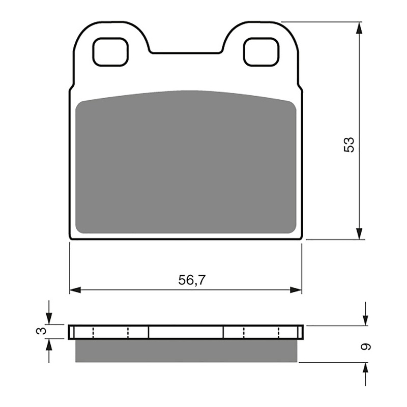 GOLDfren Brake Pads GF166 - S3