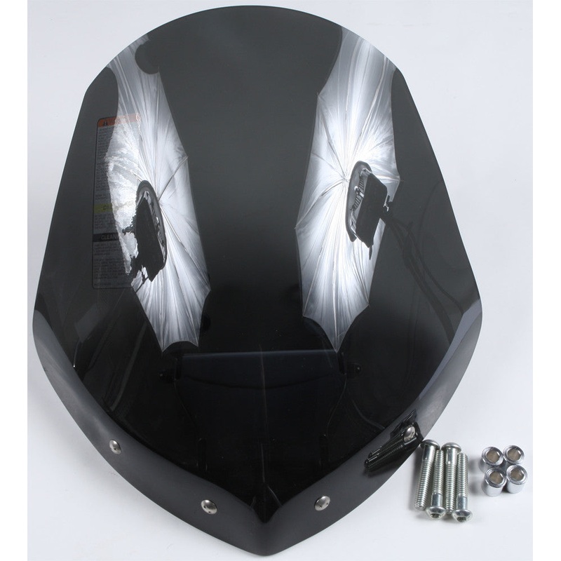 NATIONAL CYCLE GLADIATOR WINDSHIELD W/CHROME MOUNTS (DARK TINT) N2711
