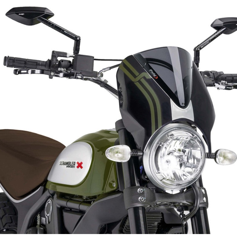 PUIG WINDSCREEN RETROVISION CARBON LOOK/DARK SMOKE 7652F