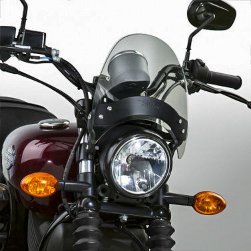 NATIONAL CYCLE FLYSCREEN WINDSCREEN SMOKE BLACK HARDWARE N2534-002
