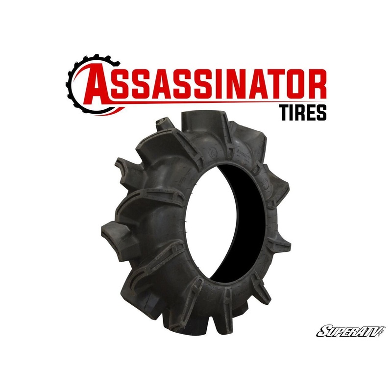 SuperATV Assassinator Heavy Duty Extreme Mud Tire - 32/8/14 - Self Cleaning!