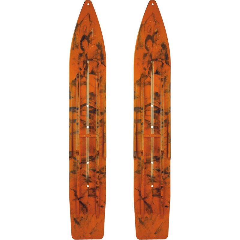 SLYDOG PR/ SLY DOG POWDERHOUND SKI 7" SWIRL BLACK/ORANGE PH7SWRBLKORG