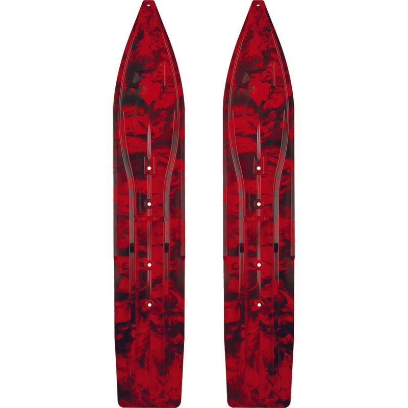 SLYDOG PR/ SLY DOG POWDERHOUND SKI 8" SWIRL BLACK/RED PH8SWRBLKRED