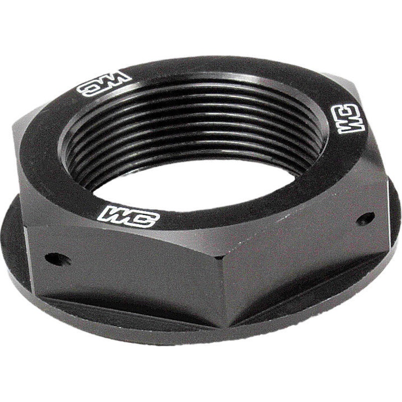 WORKS STEERING STEM NUT (BLACK) 24-330