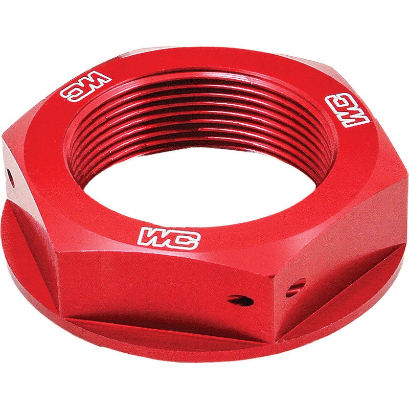 WORKS STEERING STEM NUT (RED) 24-305