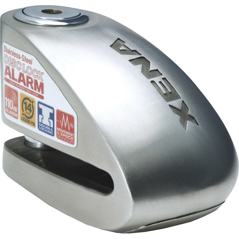 XENA XX6 ALARM DISC LOCK 3.3" X 2.3" (STAINLESS STEEL) XX6-SS