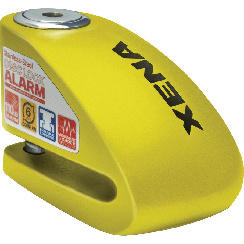 XENA XX6 ALARM DISC LOCK 3.3" X 2.3" (YELLOW) XX6-Y