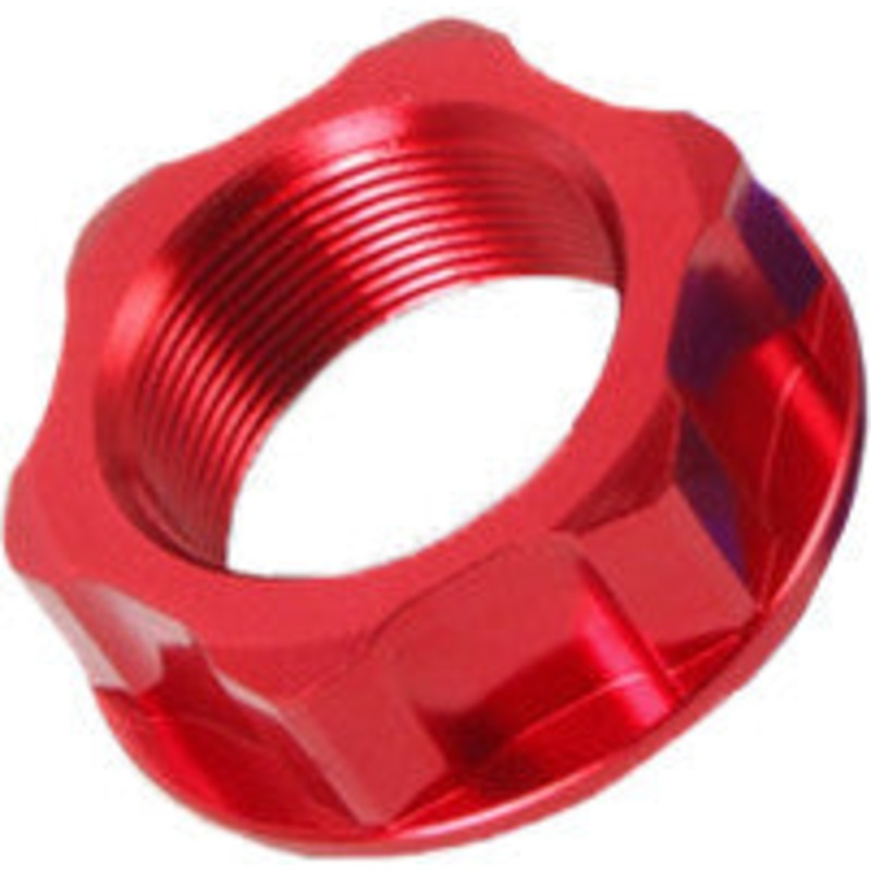 ZETA STEERING STEM NUT & BOLT RED M22X27-P1.0 H12 ZE58-2023