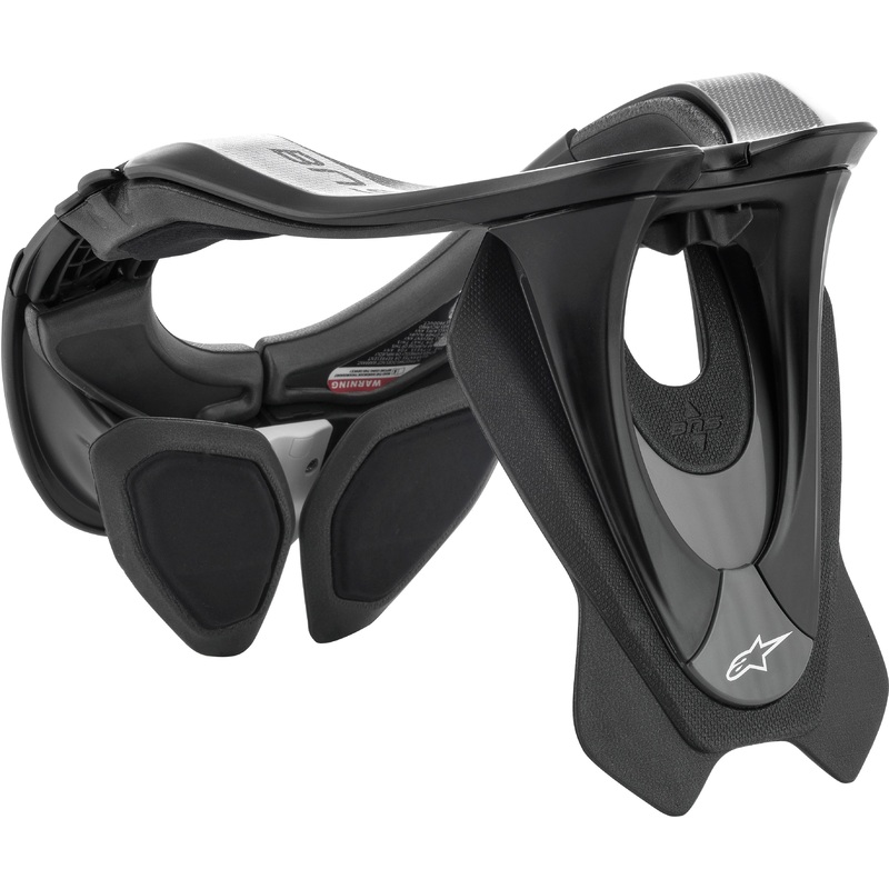 ALPINESTARS BNS TECH-2 NECK SUPPORT BLACK/COOL GREY LG-XL 6500019-LG/XL