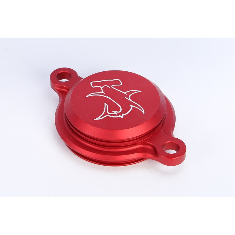 HAMMERHEAD OIL FILTER COVER YZ250/450F 10-15 RED 60-0221-00-10