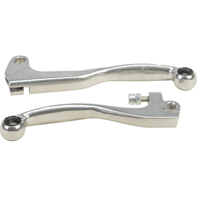 FLY RACING PRO SHORTY LEVER SET POLISHED 164-004