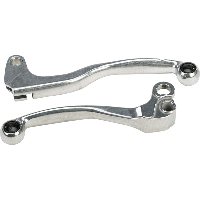 FLY RACING PRO SHORTY LEVER SET POLISHED 166-002