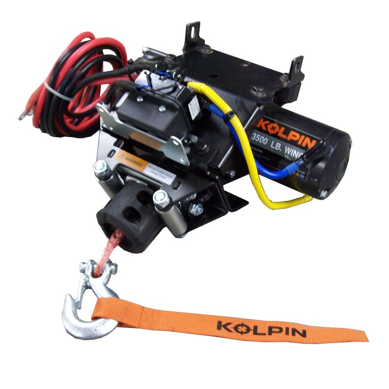 Honda ATV Kolpin Quick-Mount Winch 3500 lb Synthetic Rope 26-1030