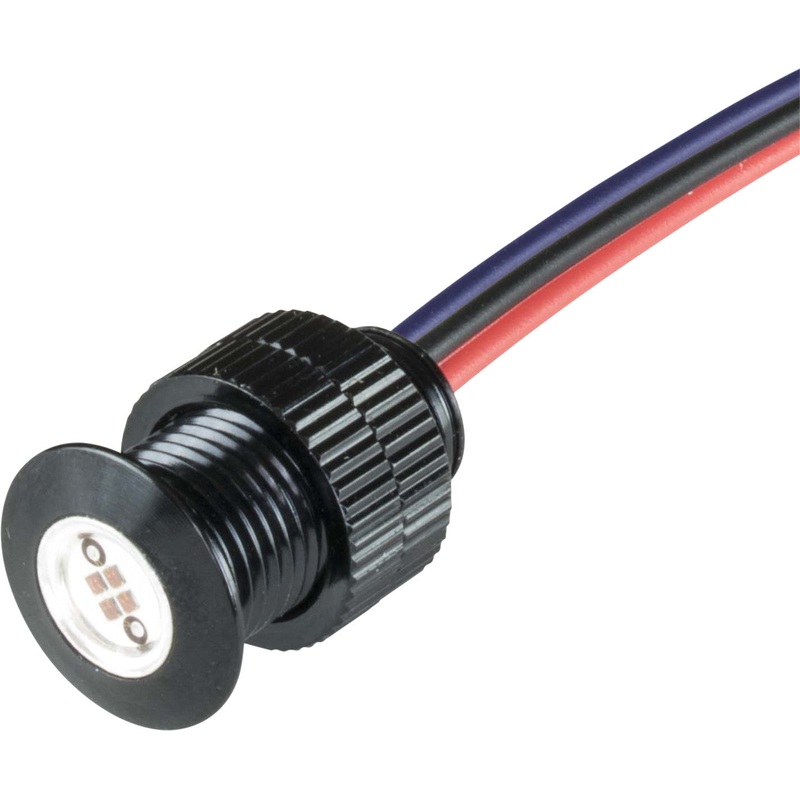 BAGGERNATION LIGHTNING BOLTS RED LED BLACK BOLTS-BRK-B