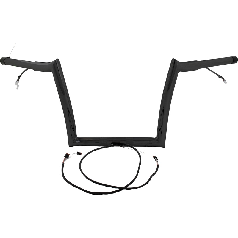BAGGERNATION 12" OEM MONKEY BAR PRE WIRED FOR 15-19 BLACK OEMPW-15L-12 B
