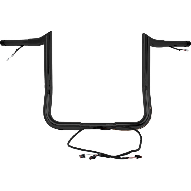 BAGGERNATION 14" MONKEY BAGGER BAR PRE WIRED FOR 14-19 BLACK MBBPW-14 B