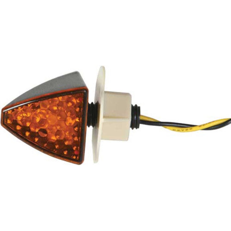 DMP LED MARKER LIGHT FUSES FLUSH/ PANEL MOUNT CARBON W/AMBER LEN 900-2037