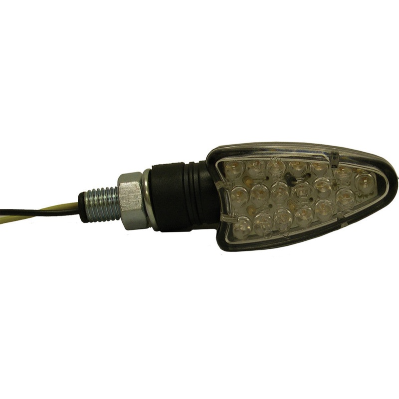 DMP LONG ARROW 8 LED MARKER LIGHTS BLACK W/SMOKE LENS 900-0052