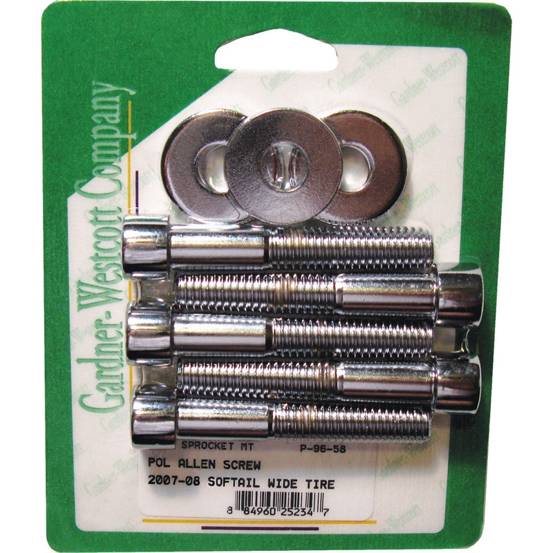 GARDNERWESTCOTT PULLEY BOLTS POLISHED BIG TWIN 07-UP P-96-58