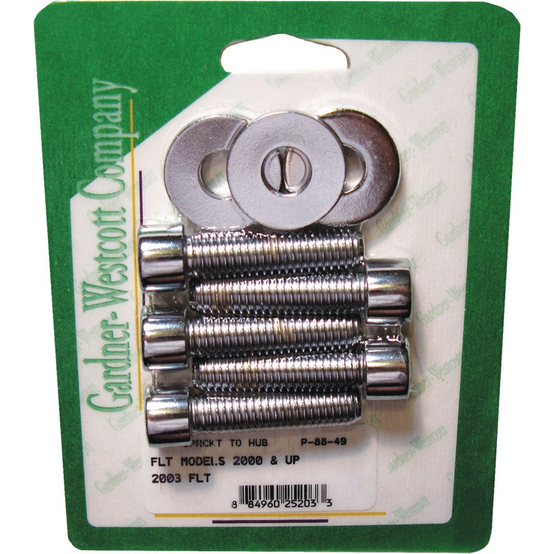GARDNERWESTCOTT PULLEY BOLTS POLISHED FLH/FLT 00-03 P-88-49